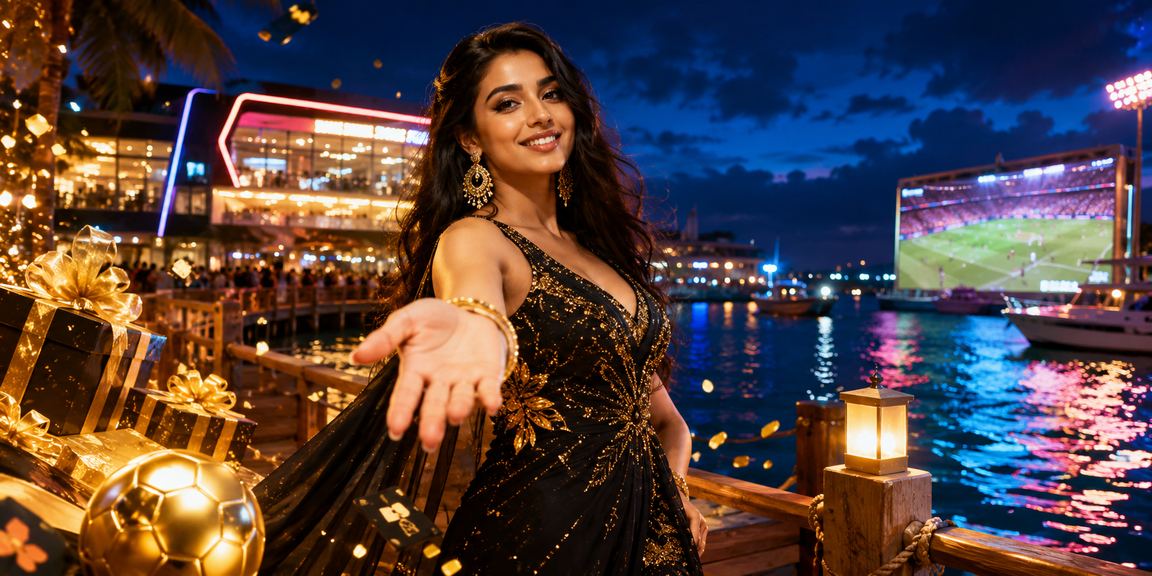 সেন্ট মার্টিনের ক্যাসিনো এবং বিনোদন রাত্রিকালীন দৃশ্য